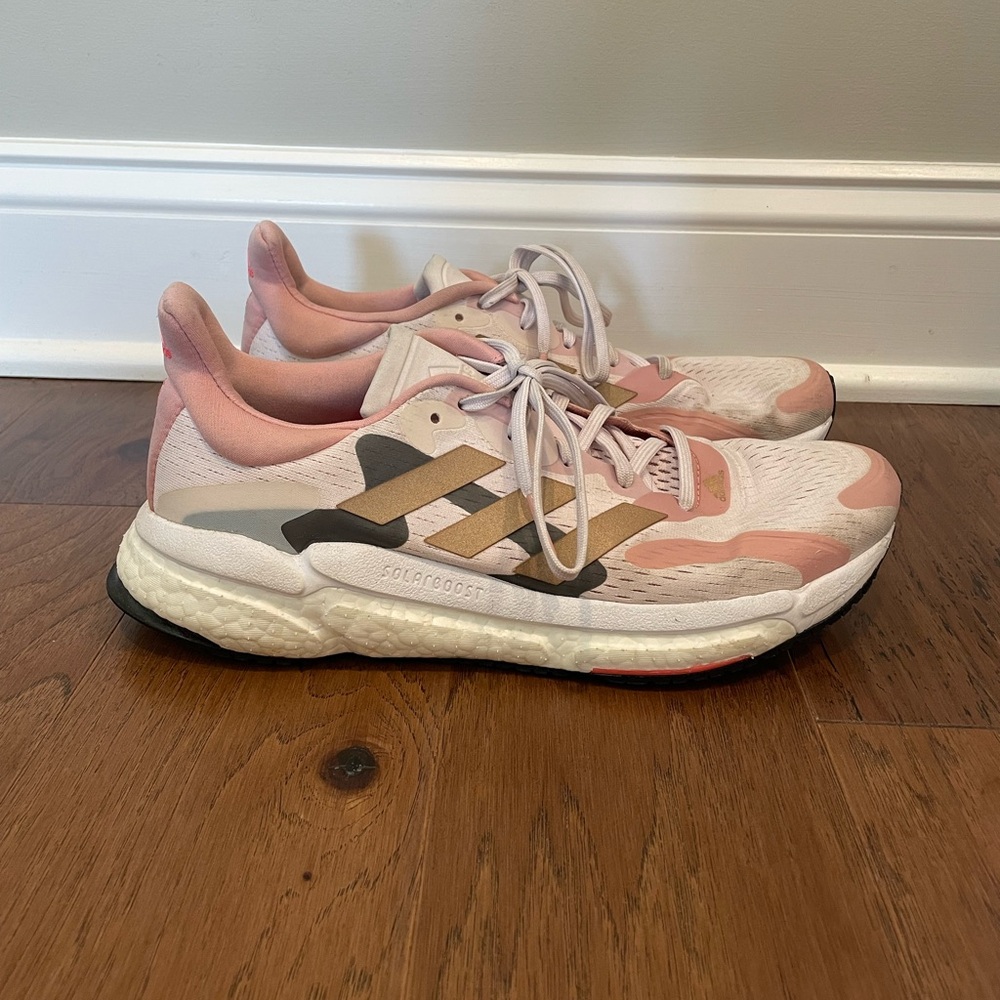 Adidas Women's Pink Solar Boost Sneakers